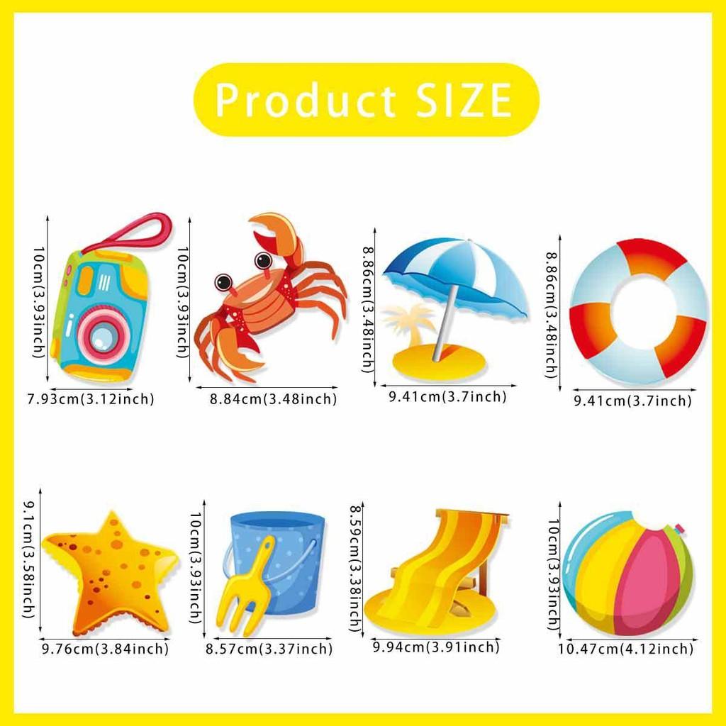 Summer Beach Party Venue Paper Hanging Decorations For Events Prop Birthday