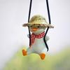 Car Swing Duck Rearview Mirror Pendant - Cute Interior Decoration