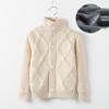Children's High Neck Wool Cardigan - Warm Knitted Sweater for Autumn/Winter, Sizes 2-11 Years