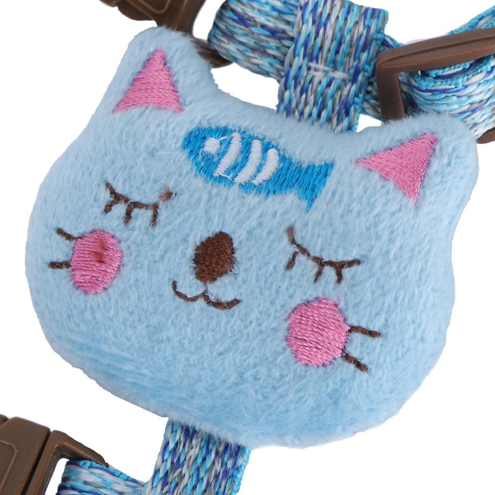 Adjustable Anti-Lost Cat Harness Escape-Proof Pet Walking Harness Outdoor Use