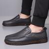 856 Men'S Shoes Leather Shoes Spring Low-Top Feet Cowhide Surface Flat Bottom Handmade Beans Casual Shoes Single Shoes