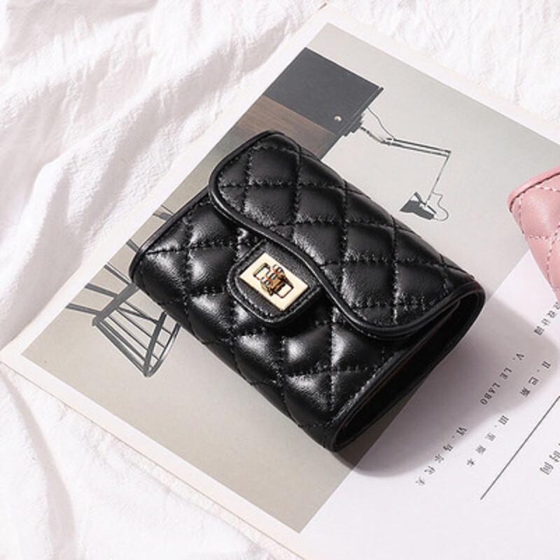Weipello Women s Quilted Leather Card Holder