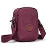 Compact Nylon Crossbody Bag with Double Zipper Closure Adjustable Strap Small Casual Purse for Daily Travel