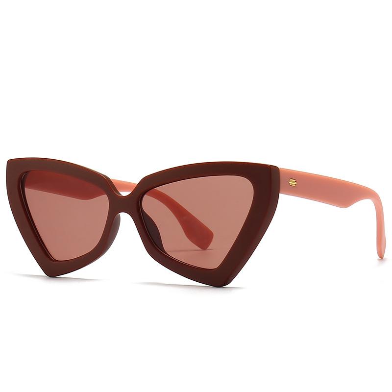 Female New Trendy Large Frame Sunglasses Fashion Hip Hop Cat Eye Eyewear for Men Women Unisex Outdoor Driving Riding Shades