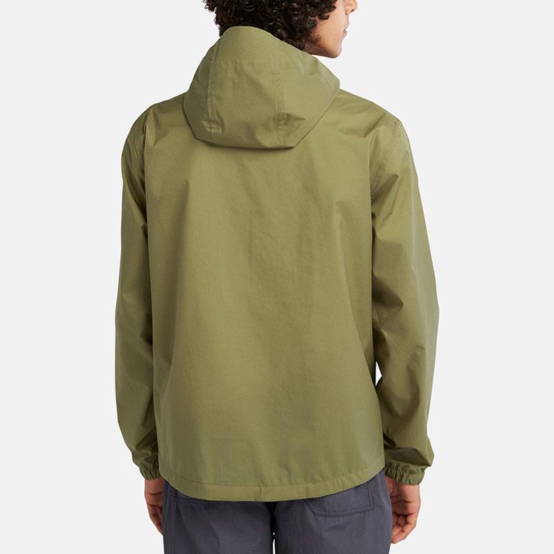 Timberland Solid Color Outdoor Waterproof Packable Hooded Jacket Men Jackets Avocado-Green A6R9S-V46