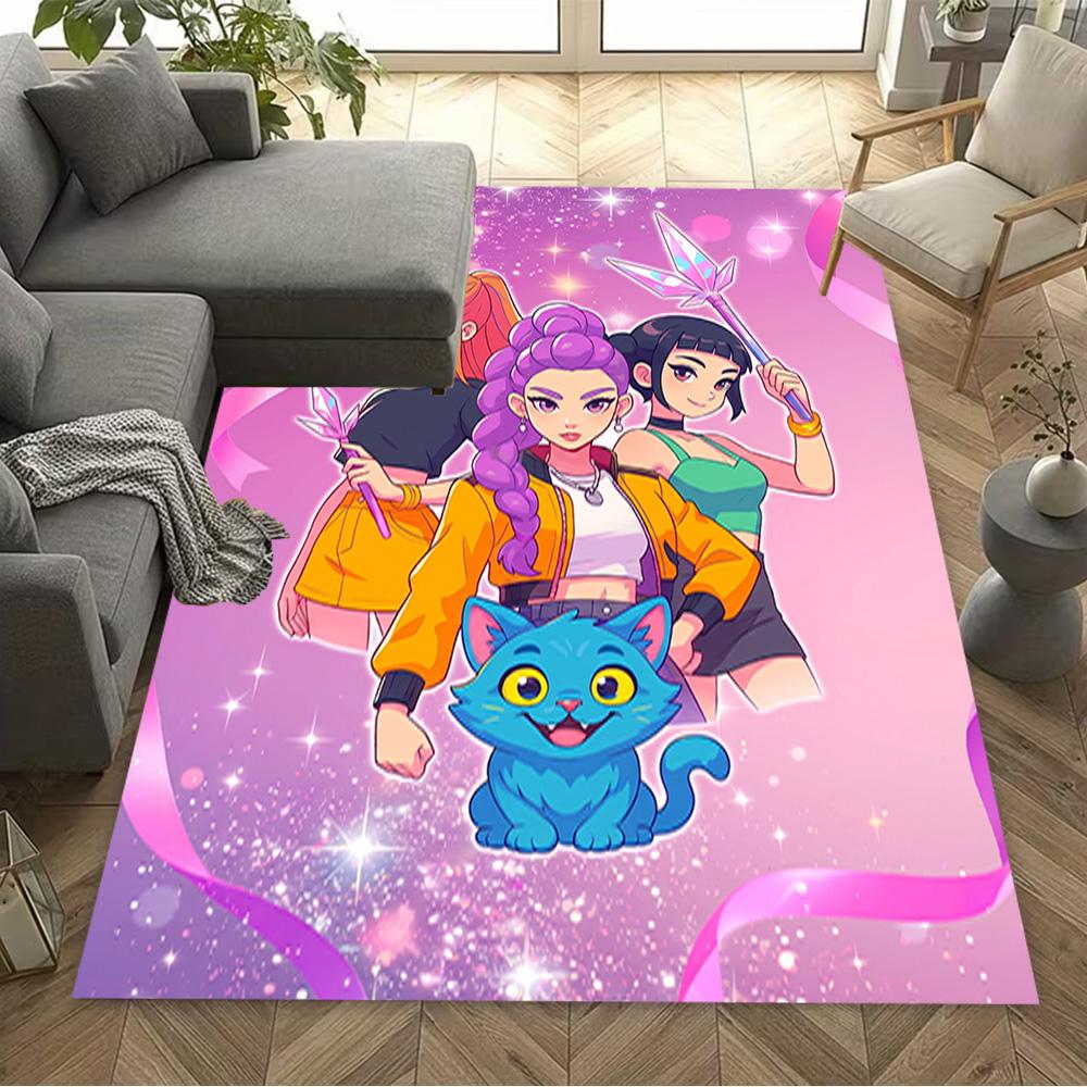 Ethereal Sword Dance Floor Rug Office Rug Perfect for Hallway Balcony Dining Room Dormitory Anti-slip Rug Anime Office Decor Wedding Party Gift