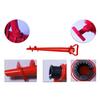 1pc Beach Umbrella Anchor Spiral Screws Red Outdoor Garden Sun Umbrella Stand Apply To Beach Grass And Terraces