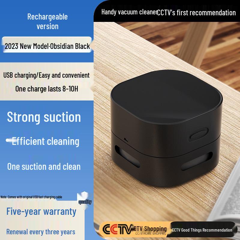 Rechargeable Desktop Vacuum Cleaner for Pencil Shavings - Large Suction, Mini Eraser for Students