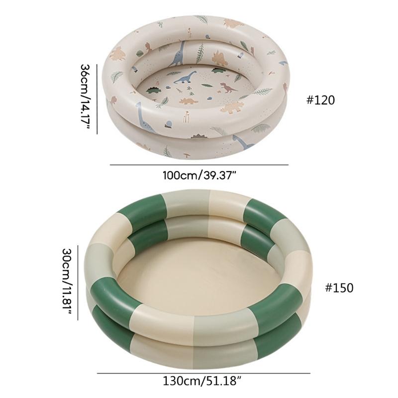 Kinderbecken Baby-Schwimmbecken Kinder-Aufblas-Schwimmbecken Wasserbecken Kleines Schwimmbecken für Innen Außen Garten