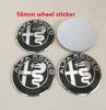 Car Sticker For Alfa Romeo 159 147 4pcs 56mm 60mm 65mm ForAlfa Romeo 147 156 159 Car Emblem Wheel Hub Center Cap Badge Covers St zj2