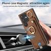 Ring Holder Cards Solt Wallet Leather Case For Samsung Galaxy S25 Ultra S24 FE S23 S22 Plus A16 A26 A56 A06 A36 A17 A07 Cover