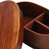 Holz-Lebensmittelaufbewahrungsbehälter 19*12*6cm Tragbare Lebensmittelbox für Zuhause Büro