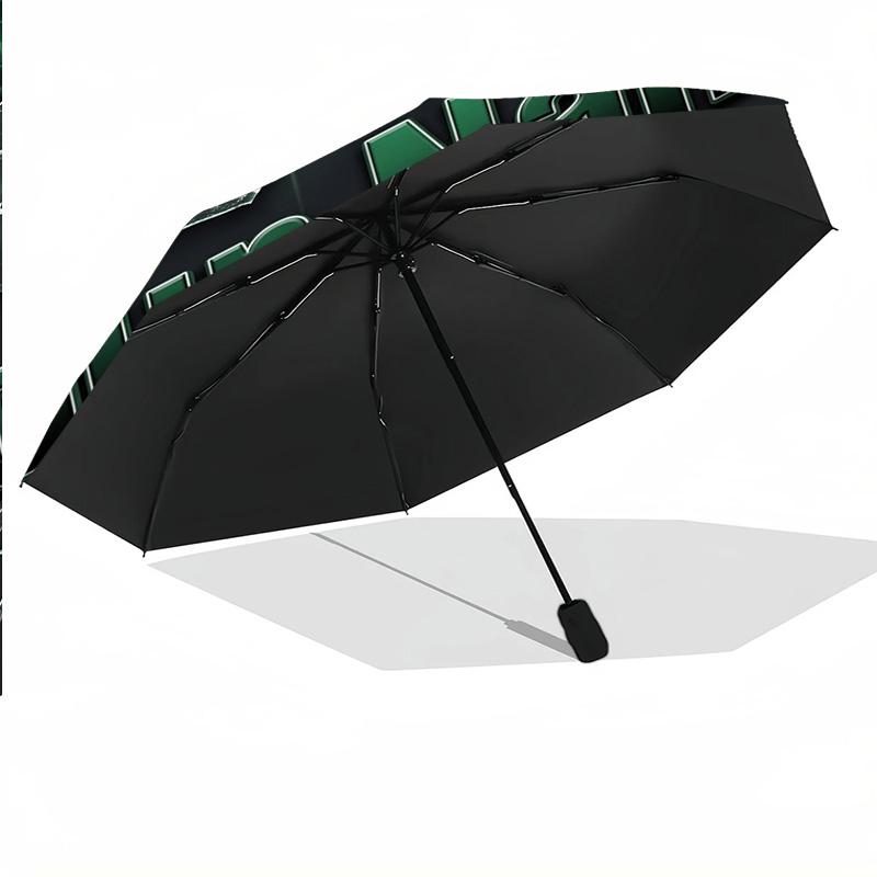 Borussia Mönchengladbach Automatic 3‑Fold Umbrella 8‑Rib Windproof Folding Umbrella Sun Rain Protection For Outdoor Travel Daily Use