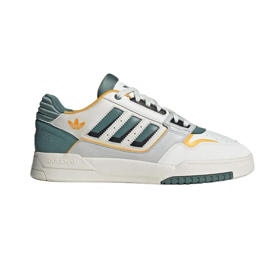 adidas Originals Drop Step 2.0 Low Leather Comfortable Versatile Durable Low-Top Skate Shoes Unisex Sneakers White Green IG1907