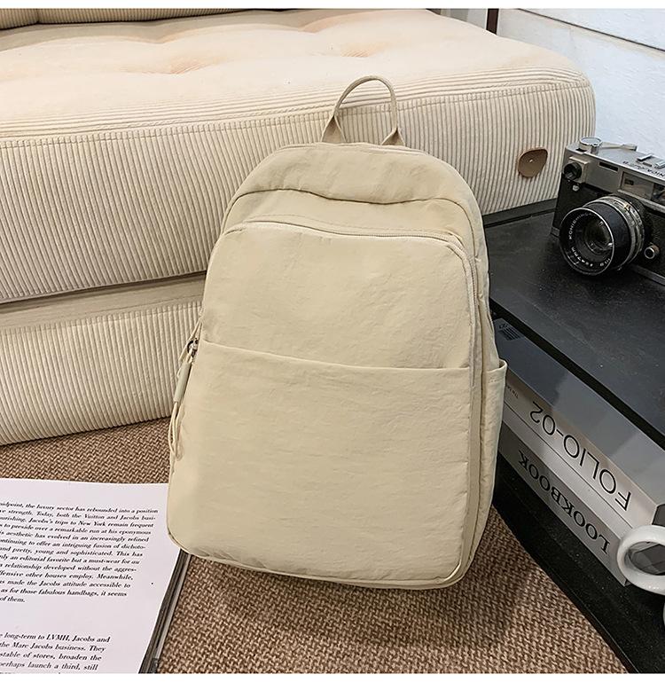 Schoolbag1011 New Japanese Simple College Student School Bag Leisure Travel Large Capacity Backpack High Value Backpack Women