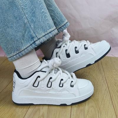 Guochao ins Hong Kong-Stil neue trendige lässige kleine weiße Schuhe Herren und Damen Campus vielseitige Paare leichte Sport-Skateboard-Schuhe