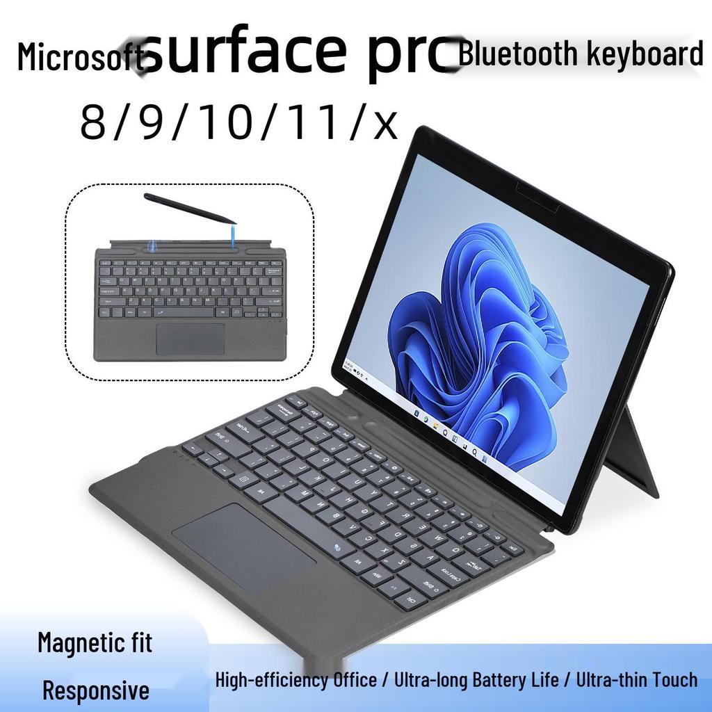 Color Backlit Bluetooth Magnetic Keyboard Case for Microsoft Surface Pro 8/9/10/11/X