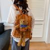Trendige Teddybär-Tasche, Neuer ultraleichter und süßer Rucksack, Einfacher Freizeit-Sport-Reise-Studentenrucksack für Damen
