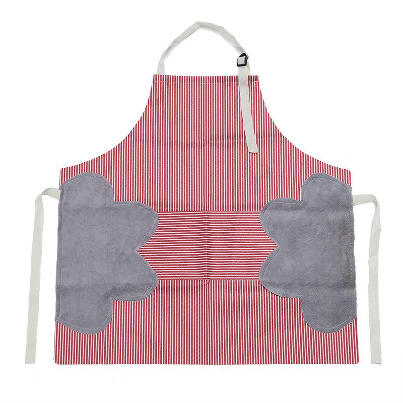 

2/3Pcs Apron Set Waterproof Oil Proof for Women Men Kitchen Cooking Workwear Home Smock with Hand Wipe OneSize