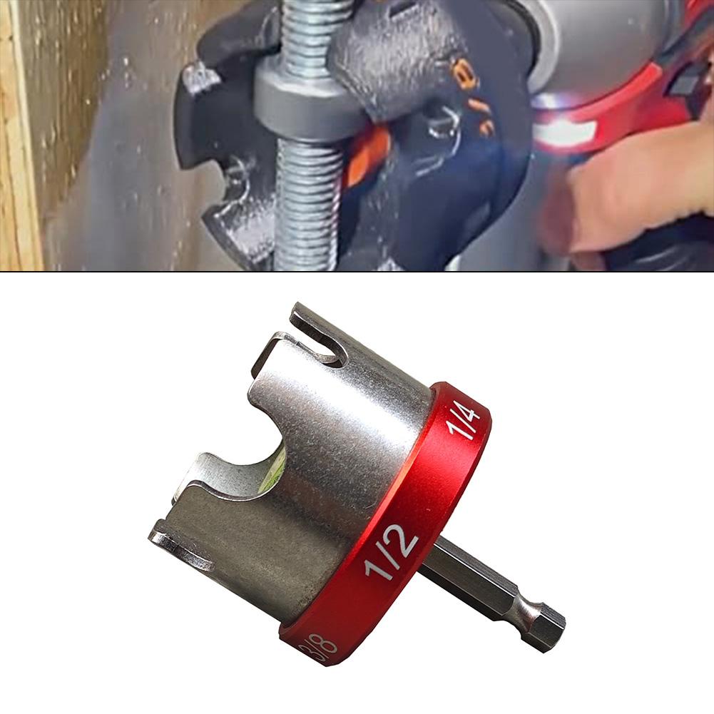 

Fast Nut Installation Drill Attachment for 14 38 and 12 Threaded Rods for Use with Power Drills Featuring Hex Shank Design China Mainland
