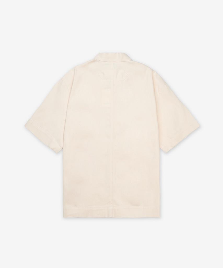 JACQUEMUS La Chemise De Nimes Aloe Short Sleeve Shirt - Off-White / 255De0601516110