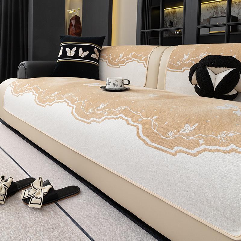 

Special-Shaped Sofa Cushion New Four-Season Universal Seat Cushion Irregular Light Luxury One-Piece High-End Sofa Cushion 90*70cm