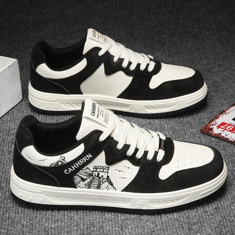 

Board shoes men s Hong Kong trendy shoes student spring 2024 new low-top men s shoes flat-bottomed casual trendy sports shoes 39