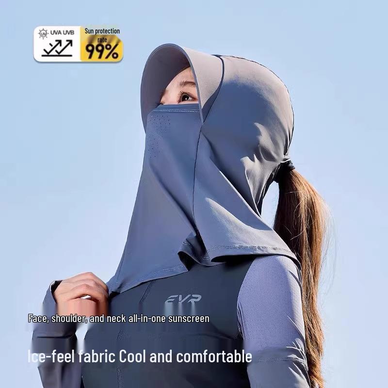 Women's Anti-UV Summer Sunshade Ice Silk Cycling Facekini Mask