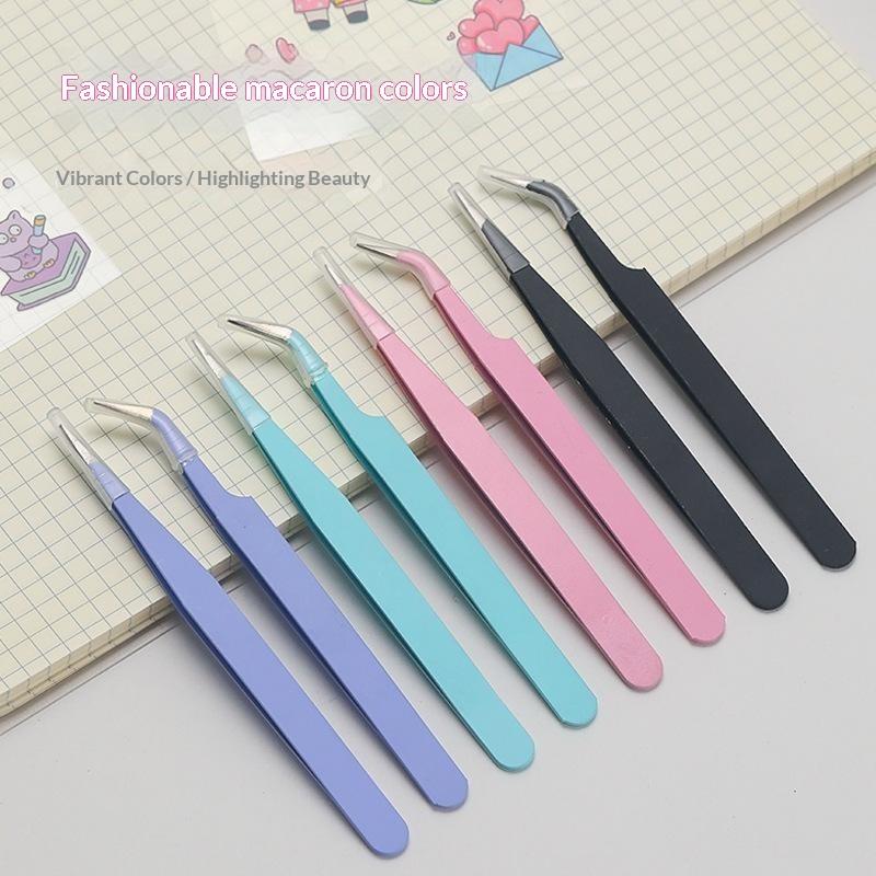 Macaron Color Precision Craft Tweezers With Soft Grip And Firm Clamp For Journaling Scrapbooking Diy Projects