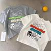 Kids Cotton Cartoon Short Sleeve T Shirt Boys Girls Summer Casual Versatile Basic Top
