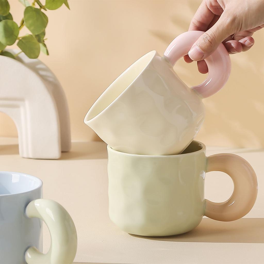Contrast Color Milk Whirring Small Fresh And Cute High Value Large Capacity Student Fashion Couple Girlfriend Breakfast Cup