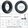 10X3.0 255x80 Solid Rubber Tire for ZERO10X/Kugoo Electric Scooter - Honeycomb Puncture-Proof Design