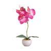 1Pc Potted Artificial Butterfly Orchid Flower Stage Garden Wedding Party Decor Christmas Ornament