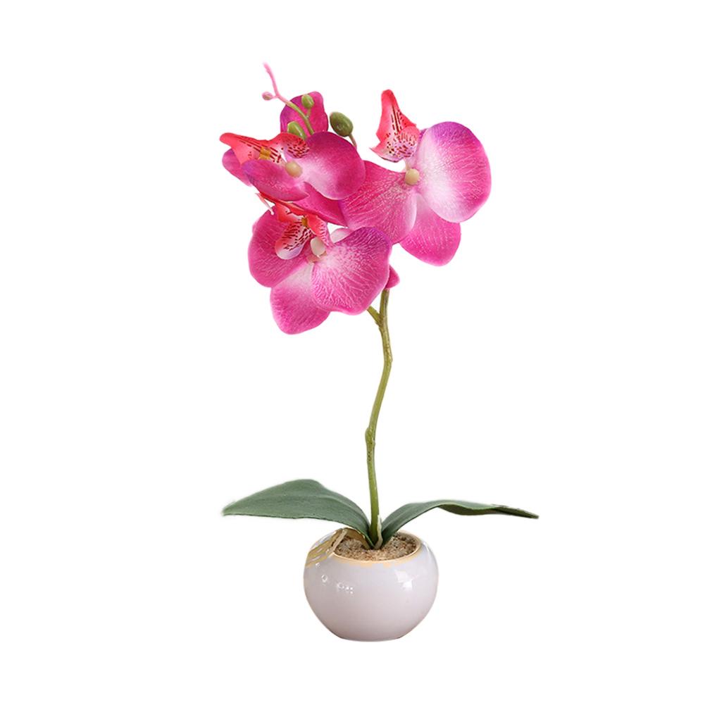 1 Stück Topf Künstliche Schmetterling Orchidee Blume Bühne Garten Hochzeit Party Dekor Weihnachten Ornament