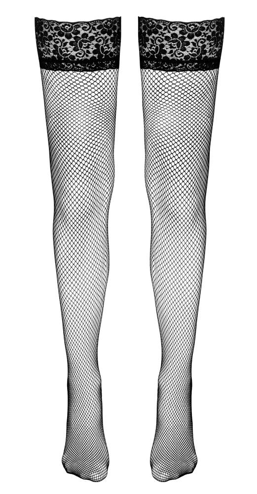 Cottelli LEGWEAR - Sexy Fishnet Stockings with Elegant Lace 8