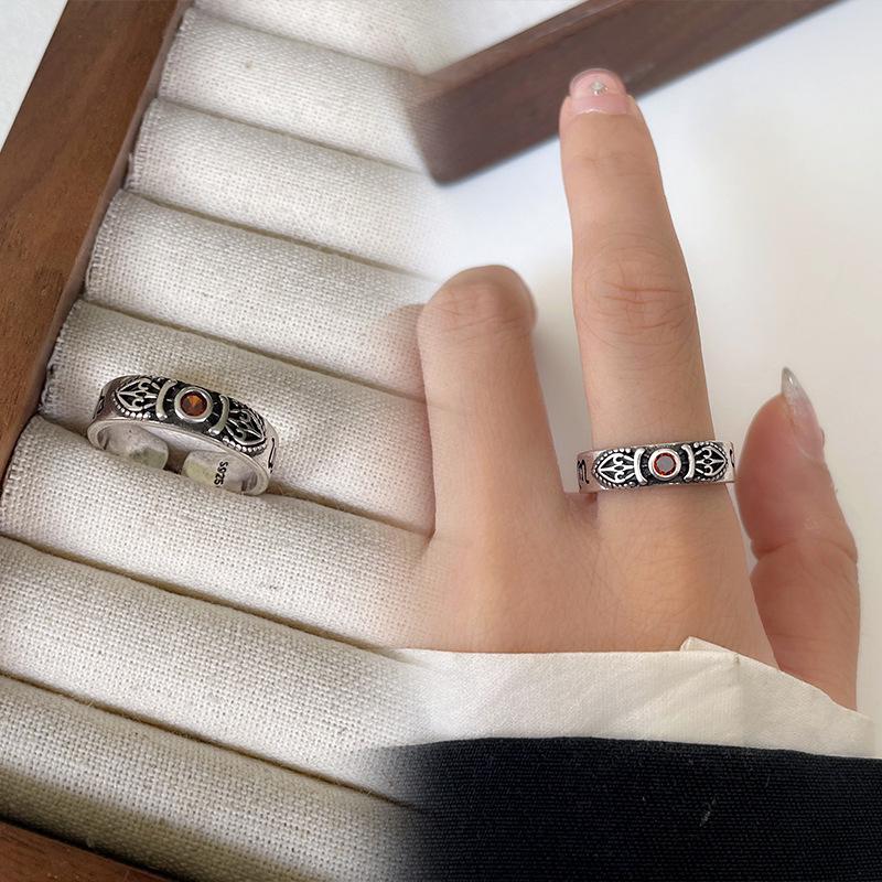 

ZHIYUN Высококачественное циркониевое хип-хоп кольцо из стерлингового серебра 925 пробы для женщин Adjustable