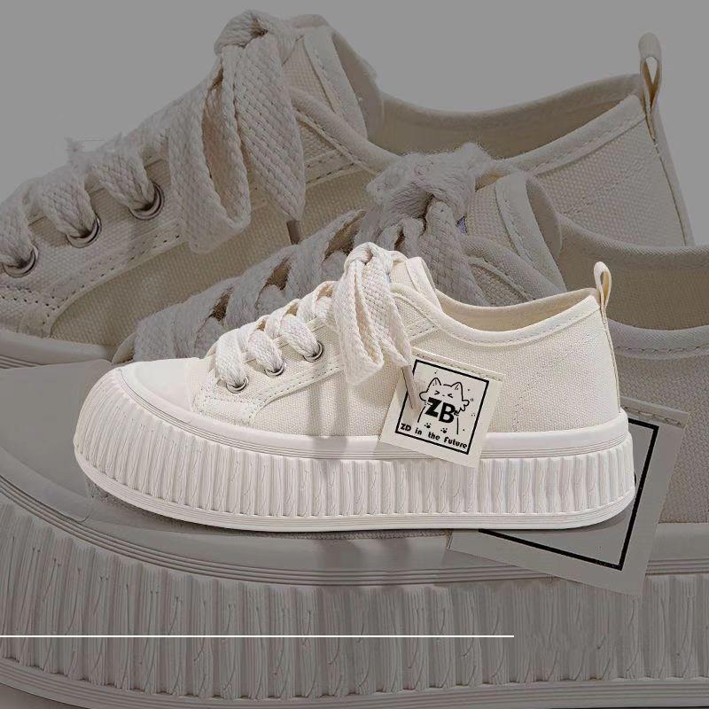 Women Single Shoes Spring Summer Platform Student Flats Female Canvas Shoes