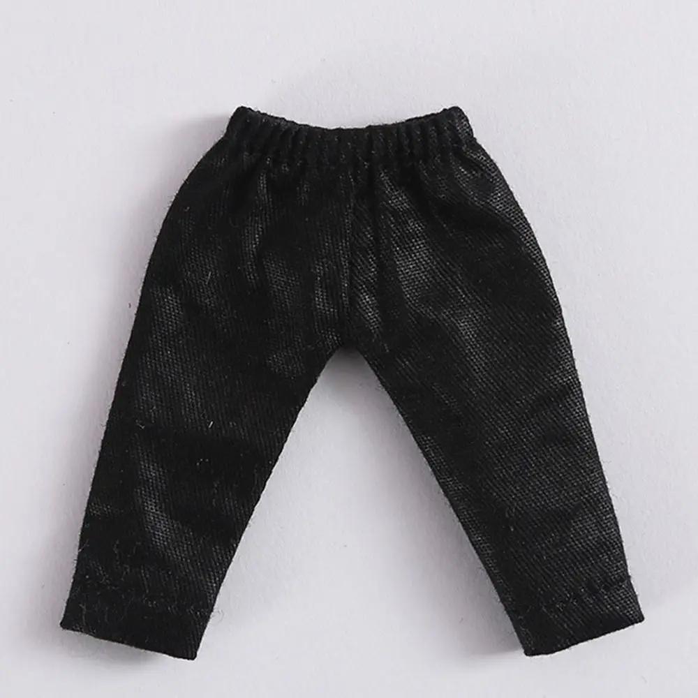 Doll Fashion Clothes For 1/11 Ob11 Dolls Denim Trousers For 1/12 Bjd/Gsc Doll T-Shirt Mini Cute Doll Pants Diy Doll Accessories