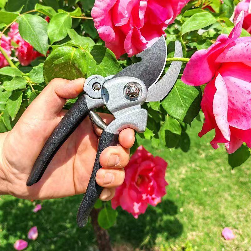 Professional SK85 Steel Pruning Shears, Heavy-Duty Garden Shears – Sharp Bypass Trimming Scissors for Tree Branch Cutting,