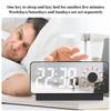 Digital Alarm Clock with Visible Timer  Snooze Temperature Date Knob Countdown Table Clock Dual Alarm Night Mode LED