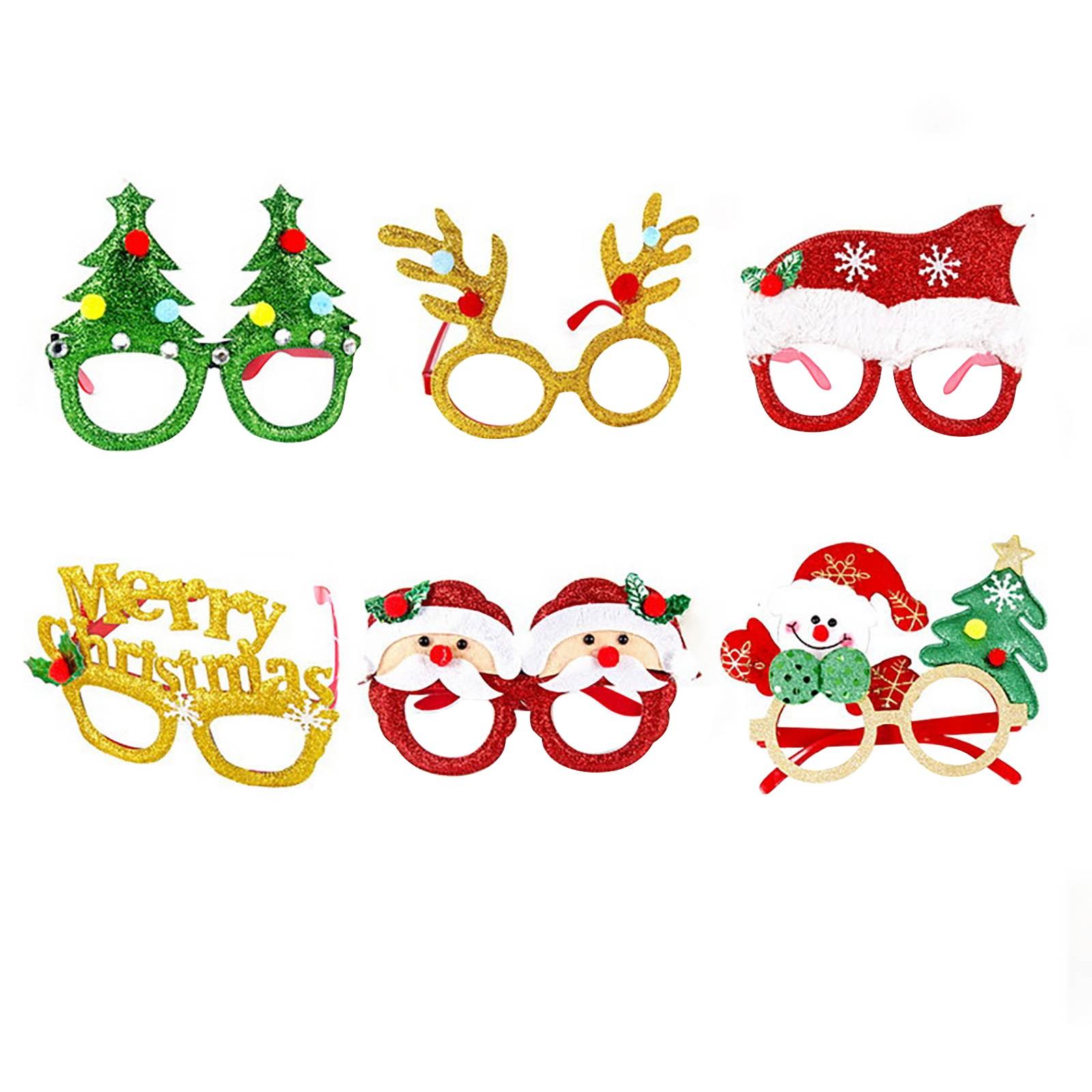 

Рождественские украшения набор очков праздник взрослые дети рождественский подарок шляпа голова пряжка обруч кольцо Пэт One Size