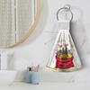 Chrismas Hand Towel Winter Snowman Hand Towel Double-Sided Absorbent Towel Fast Drying Towels for Kitchen Bathroom Toilet Home