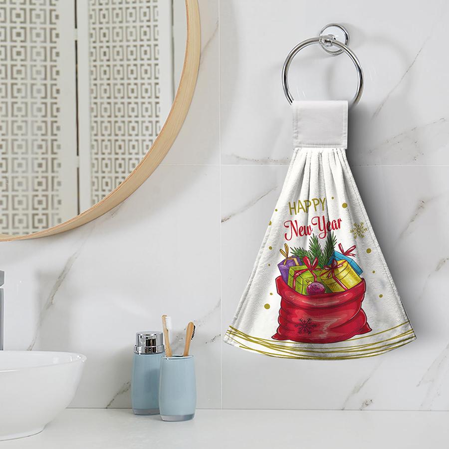 Chrismas Hand Towel Winter Snowman Hand Towel Double-Sided Absorbent Towel Fast Drying Towels for Kitchen Bathroom Toilet Home