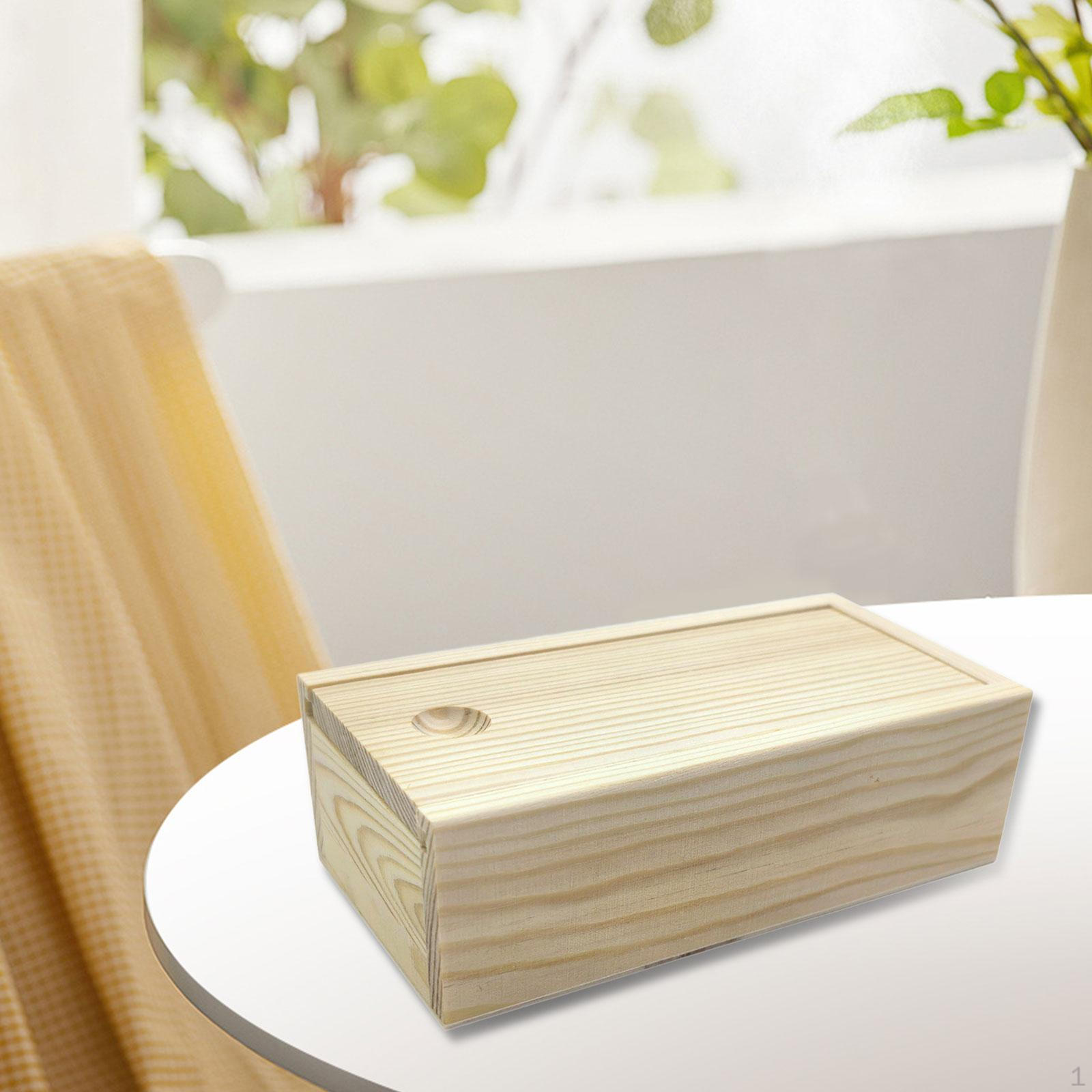 

Sliding Lid Storage Box, Keepsake Gift Multifunctional Jewelry Box for Parties, Length 14.5 cm