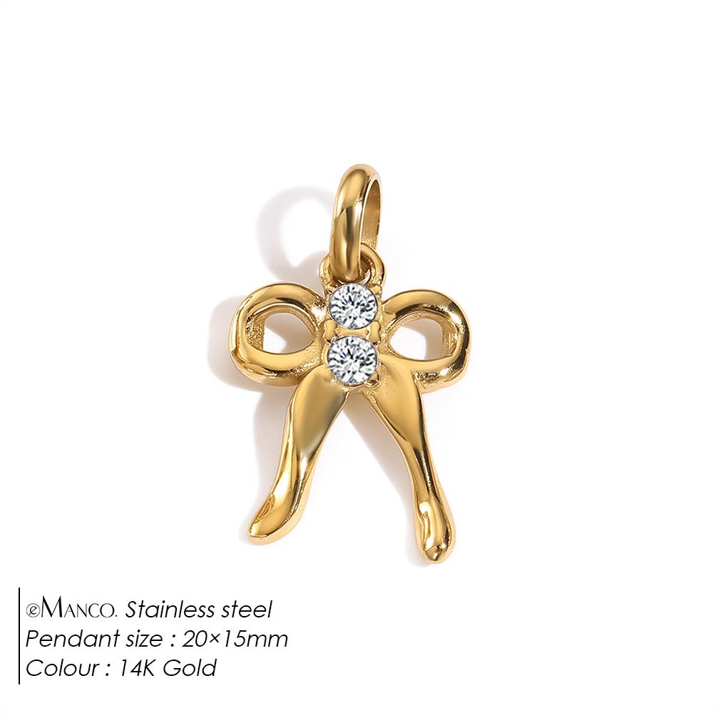 EManco New Stainless Steel Charms Gold-plated Imitation Pearl Heart Pendant DIY Necklace Bracelet Jewelry Making 48 Hours Shipme