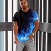 Men's 3D Printed T-Shirt Graphic Outdoor Short Sleeve Neck T-Shirt Top Tees Pullover Streetwear