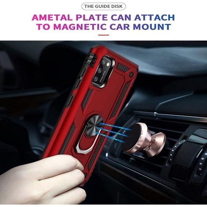 PROSHOP-skal för Samsung A41 (6.1") - Röd - Förstärkt kant - Härdat glas