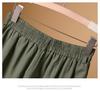 Women's High Waist Cotton-Linen Drape Wide-Leg Skirt Pants - Elastic, Thin, Versatile, 2025 Style
