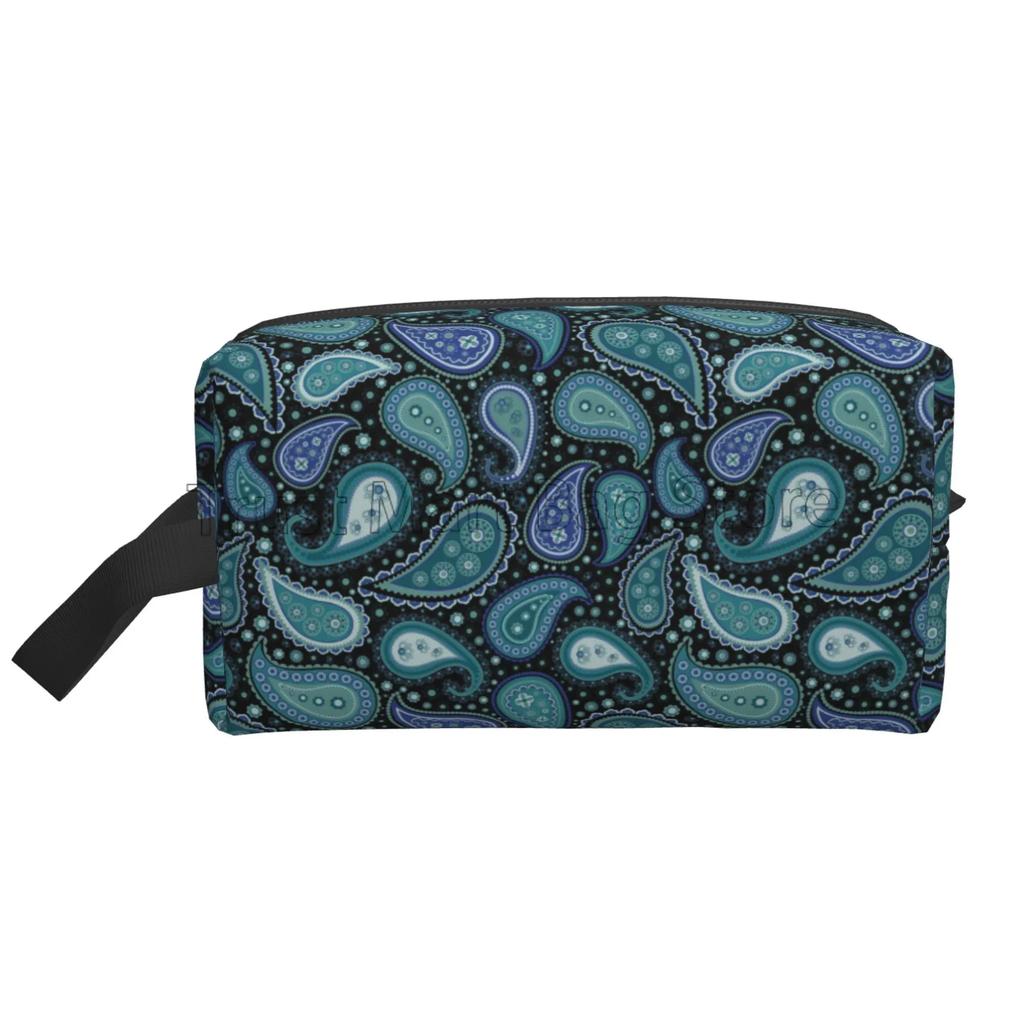 Cestovní kosmetická taštička s květinovým vzorem paisley Mandala Kosmetická taštička Organizér na make-up Velká kapacita Cestovní organizér na toaletní potřeby a příslušenství