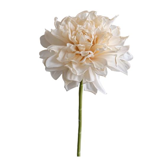 6 Stück Künstliche Dahlienblumen 11" Falsches Seiden-Dahlien-Bouquet mit Stiel für Hochzeitsbouquets Zuhause Büro Tischmittelstück Blumengestecke